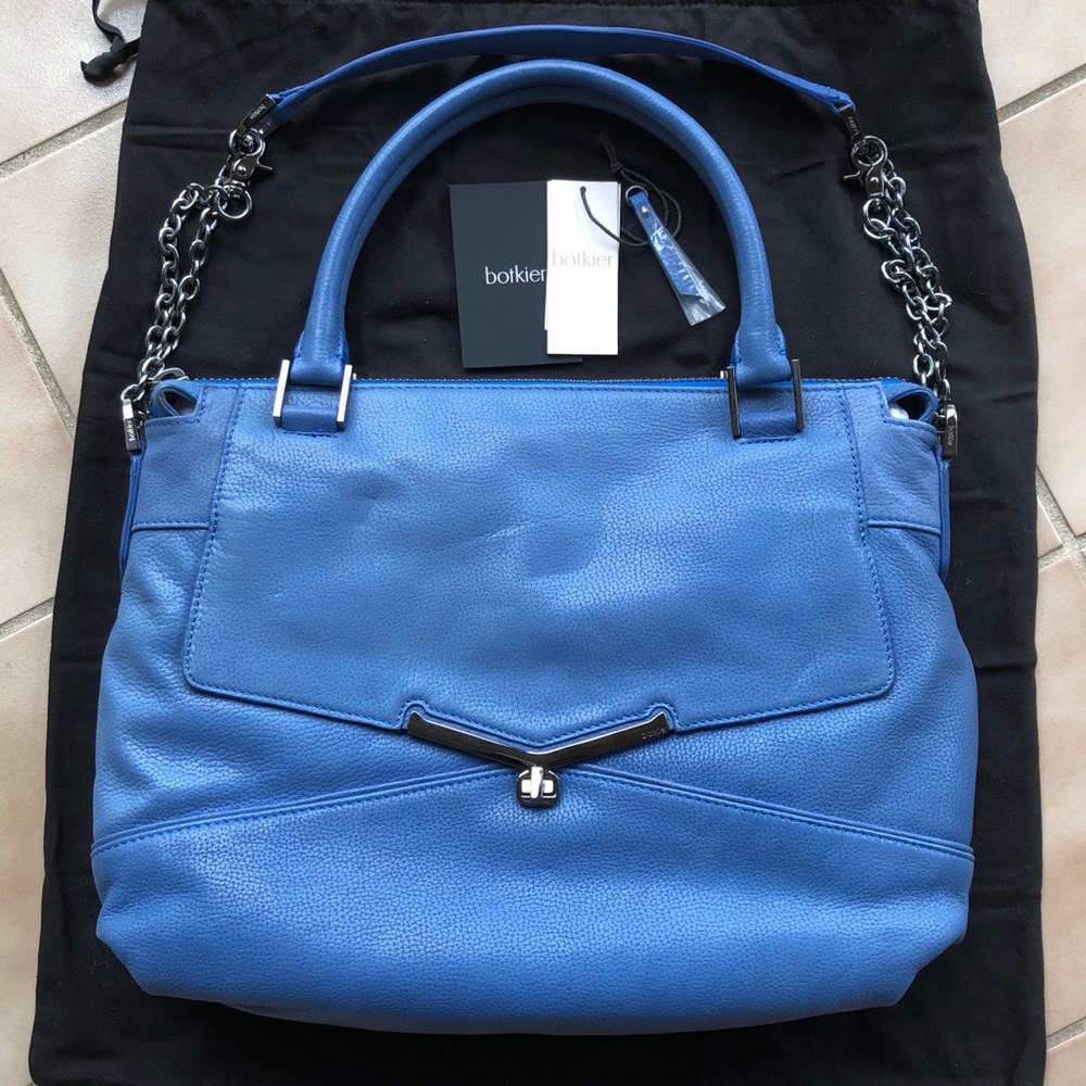 New Botkier Valentina French Blue satchel handbag